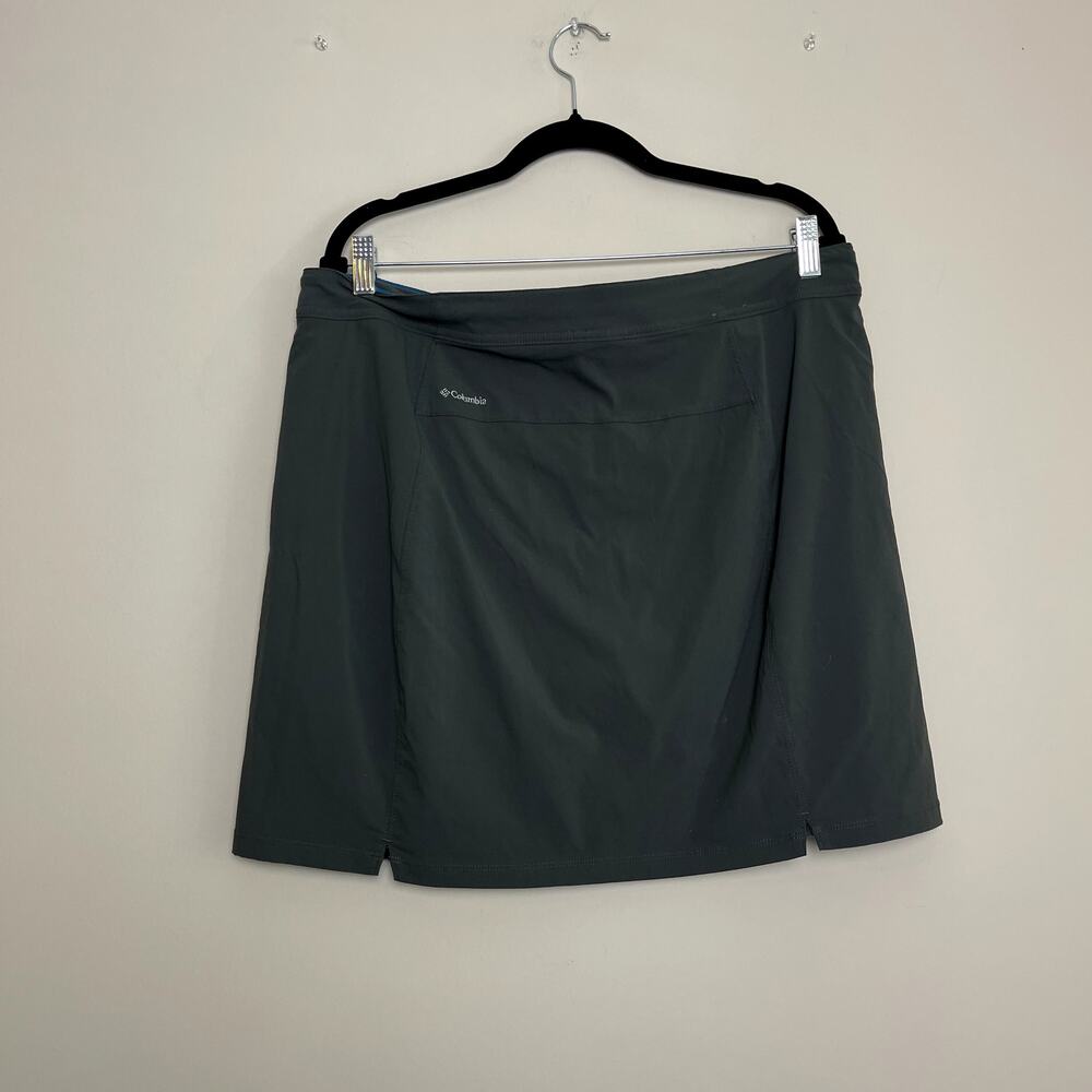Columbia Omi-Sheild Advanced Repellency Gray Mini Skort Active Tennis Golf Sz 16 - Picture 5 of 6